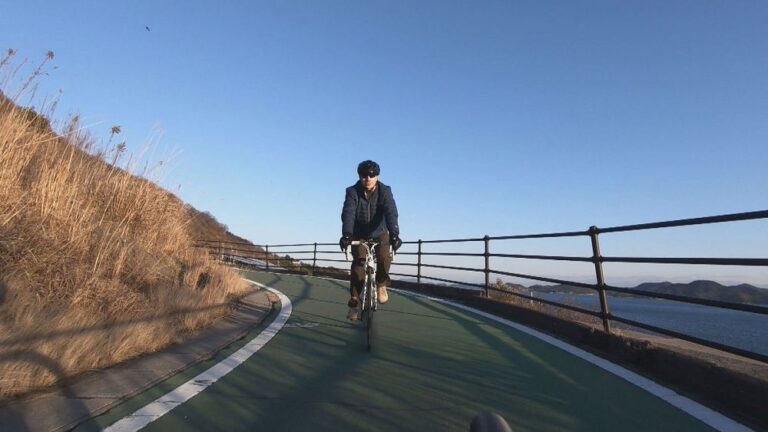 Japon adalarında enfes bir bisiklet turu